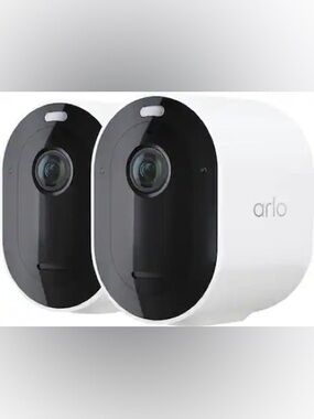 NEW Arlo - Pro 5S 2K Indoor/Outdoor Wireless Spotlight Security Camera - White